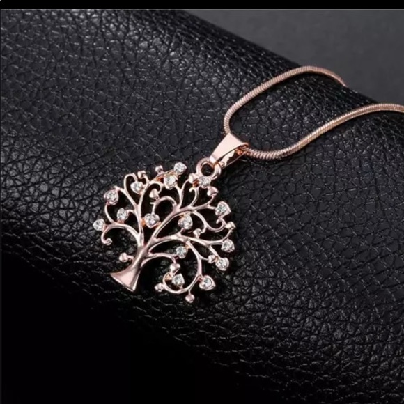 🌹ROSE GOLD TREE OF LIFE NECKLACE🌹 - Picture 2 of 4